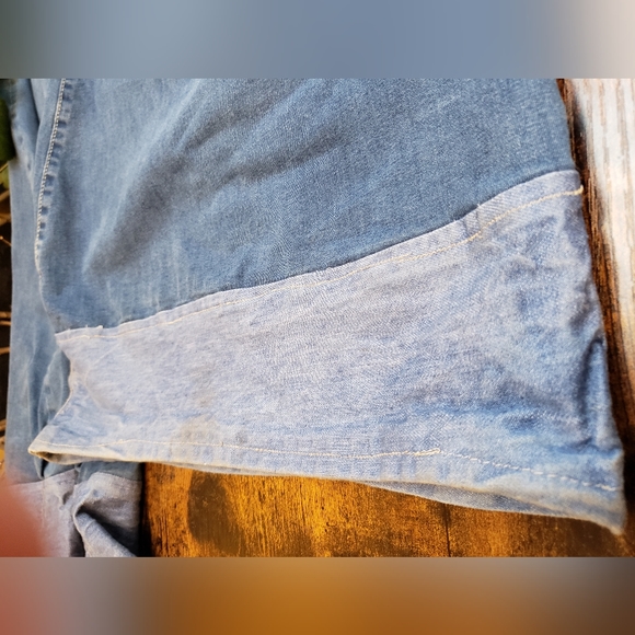 Free People 25x36 TALL custom, high rise, mid wash, bell bottoms, vintage, - Picture 9 of 14